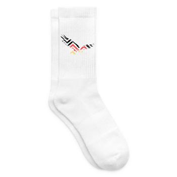 Abstract Eagle Germany Fan - Tennis socks - white - Right