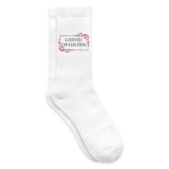 Bankkauffrau Ausbildung Beruf Arbeit Bank Büro - Tennissocken - Weiß - Rechts