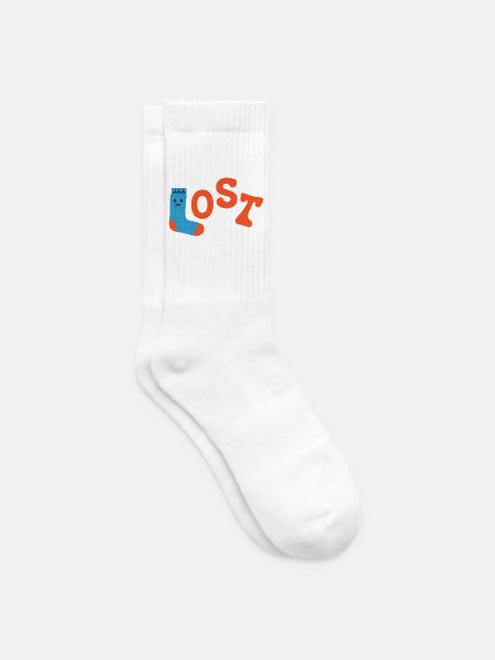 Verlorene Socke - Tennissocken - Weiß