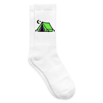 Camping Tent Moon Graphic - Chaussettes de tennis - blanc - Droite