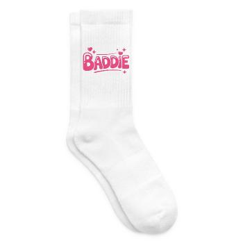 Baddie Aesthetic Böses Mädchen Bad Girl Baddie - Tennissocken - Weiß - Rechts