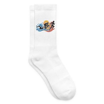 Triathlon - Tennissocken - Weiß - Rechts