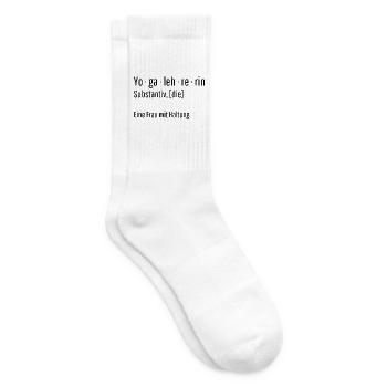 Yogalehrerin Substantiv Definition Yoga Geschenk - Tennissocken - Weiß - Rechts