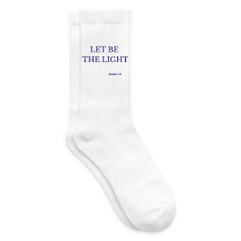 Lasst das Licht sein - Tennissocken - Weiß - Rechts
