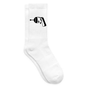 Phaser Pistole Weltall – Geek & Sci-Fi T-Shirt - Tennissocken - Weiß - Rechts