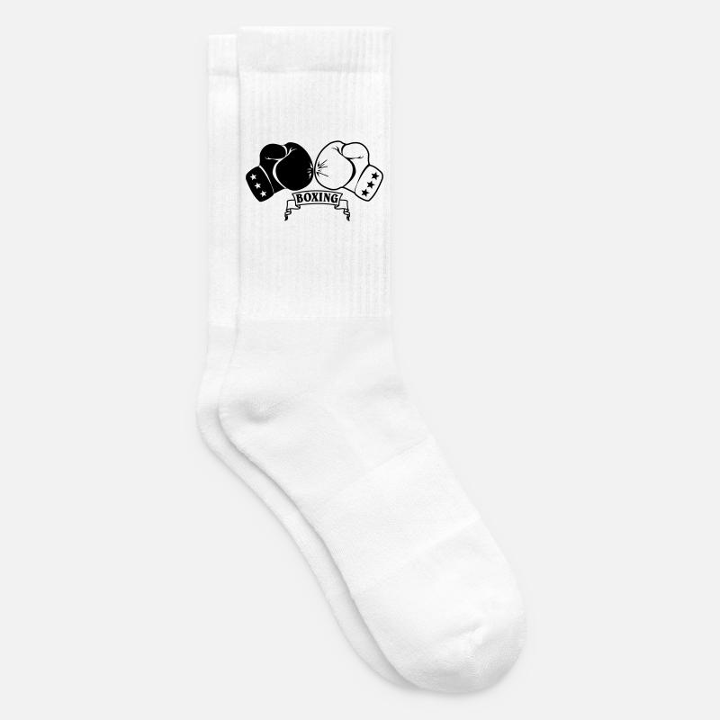 Boxhandschuhe - Tennissocken - Weiß