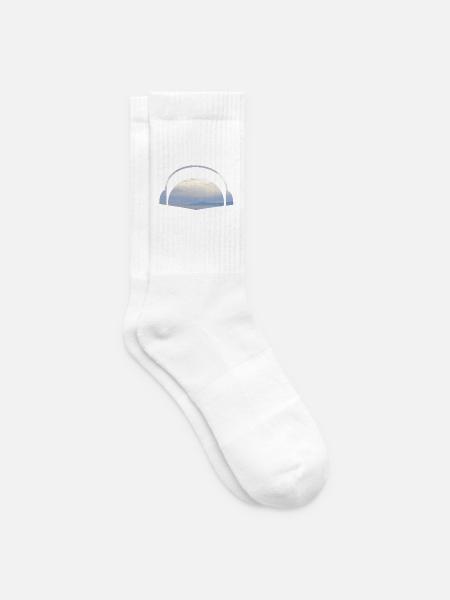 Sonnenuntergang Kopfhörer - Tennissocken - Weiß