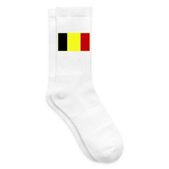 Drapeau tricolore personnalisable - Chaussettes de tennis - blanc - Droite
