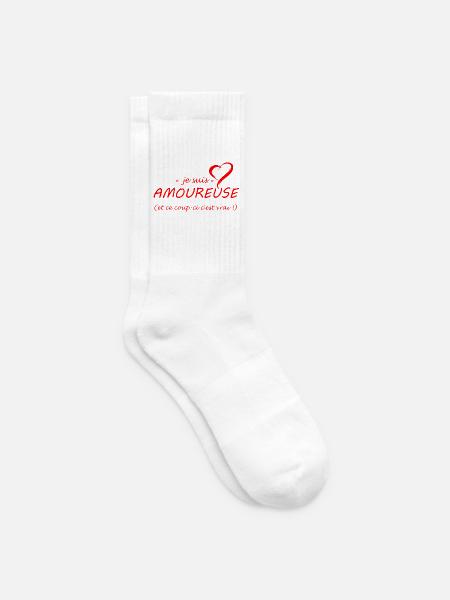 Ich bin verliebt - Tennissocken - Weiß
