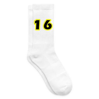 Symbole numérique 16 - Chaussettes de tennis - blanc - Droite
