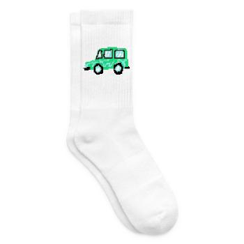 Pixel Car - Tennis socks - white - Right