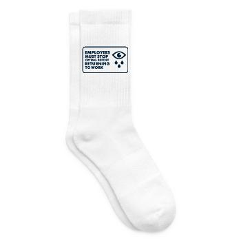 Lustiger Mitarbeiter HR Mitarbeiter Manager Männer Frauen - Tennissocken - Weiß - Rechts