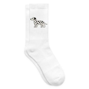 Dalmatian Spot Design - Tennis socks - white - Right