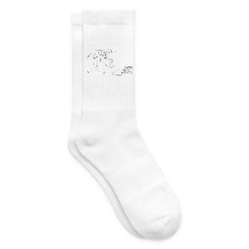 Team Waldinghaus schwarz - Tennissocken - Weiß - Rechts