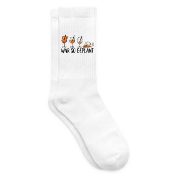 Cocktail Alkohol Pegelstand - Tennissocken - Weiß - Rechts