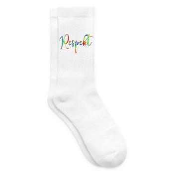 Demokratie Vielfalt Respekt - Tennissocken - Weiß - Rechts