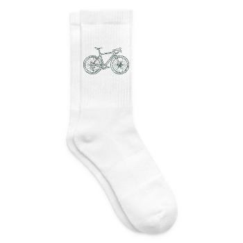 Gravel Bike T-Shirt, Rennrad Shirt Fahrrad - Tennissocken - Weiß - Rechts