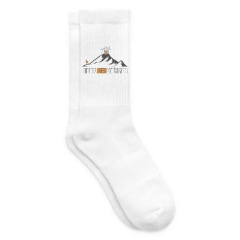 Bergsteigen Gipfelbier - Tennissocken - Weiß - Rechts