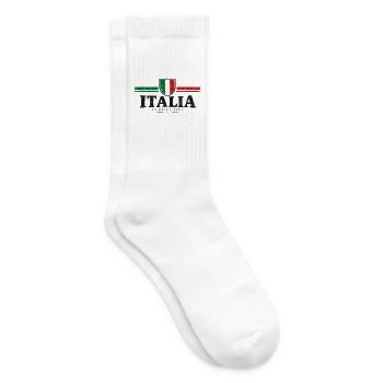 Italia - Italien - 1861 - Wappen - Italy - Tennissocken - Weiß - Rechts