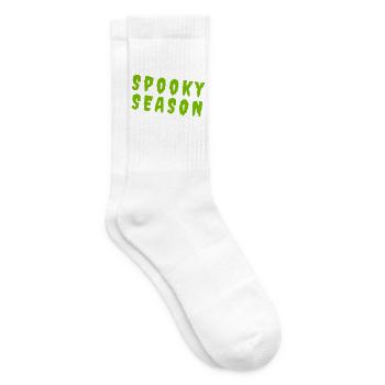 Spooky Season – Toxic Green Typography - Tennissocken - Weiß - Rechts