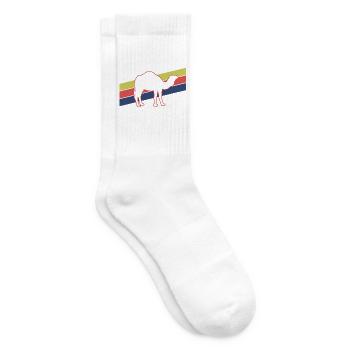 Kamel Silhouette Retro Style - Tennissocken - Weiß - Rechts