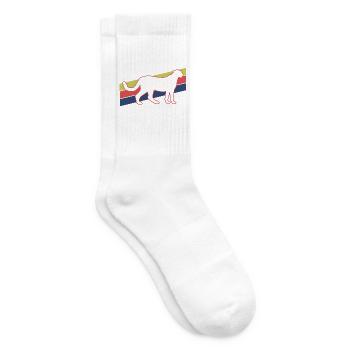 Gepard Retro Silhouette - Tennissocken - Weiß - Rechts