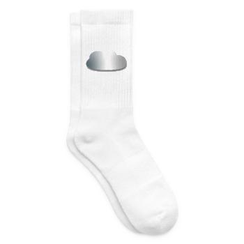 Silberne Wolke Gradient - Tennissocken - Weiß - Rechts