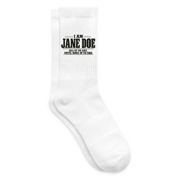 Ich bin Jane Doe: Wir alle - Tennissocken - Weiß - Rechts