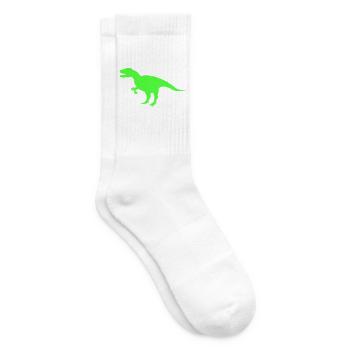 Neon-T-Rex Silhouette - Tennissocken - Weiß - Rechts