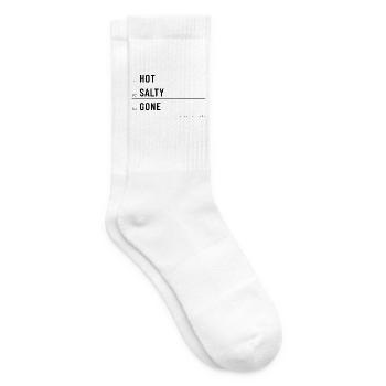 Pommes - Hot Salty Gone - Fastfood - Tennissocken - Weiß - Rechts