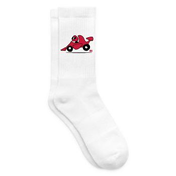 Rennwagen - Tennissocken - Weiß - Rechts