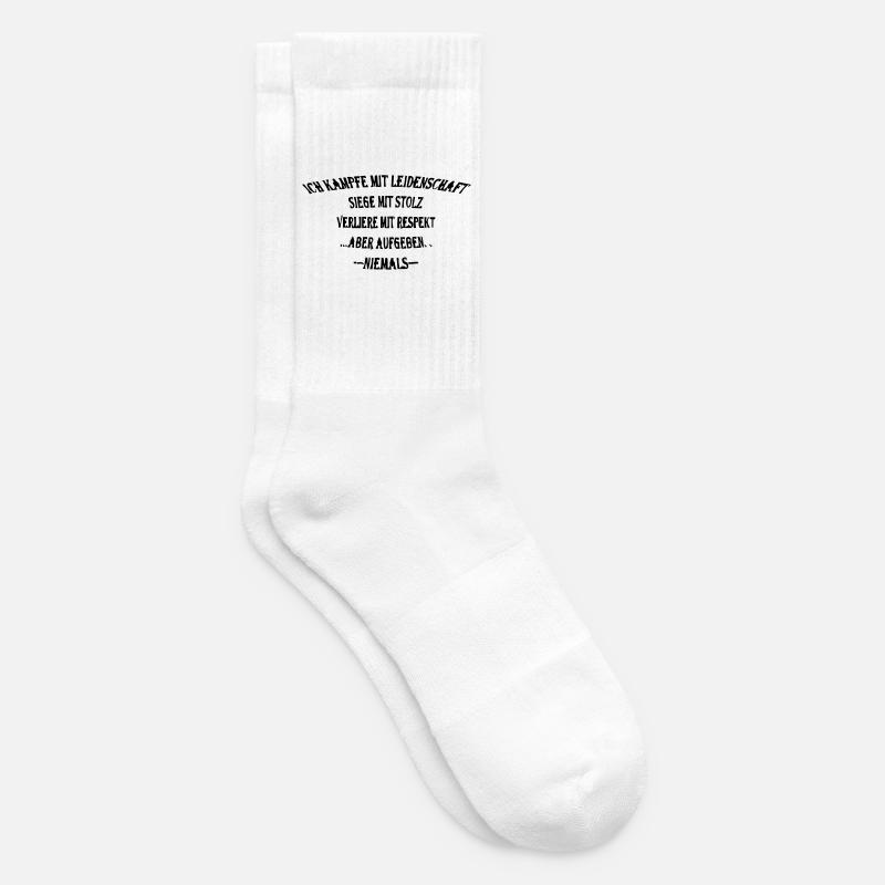 Kämpfe mit stolz - Tennissocken - Weiß