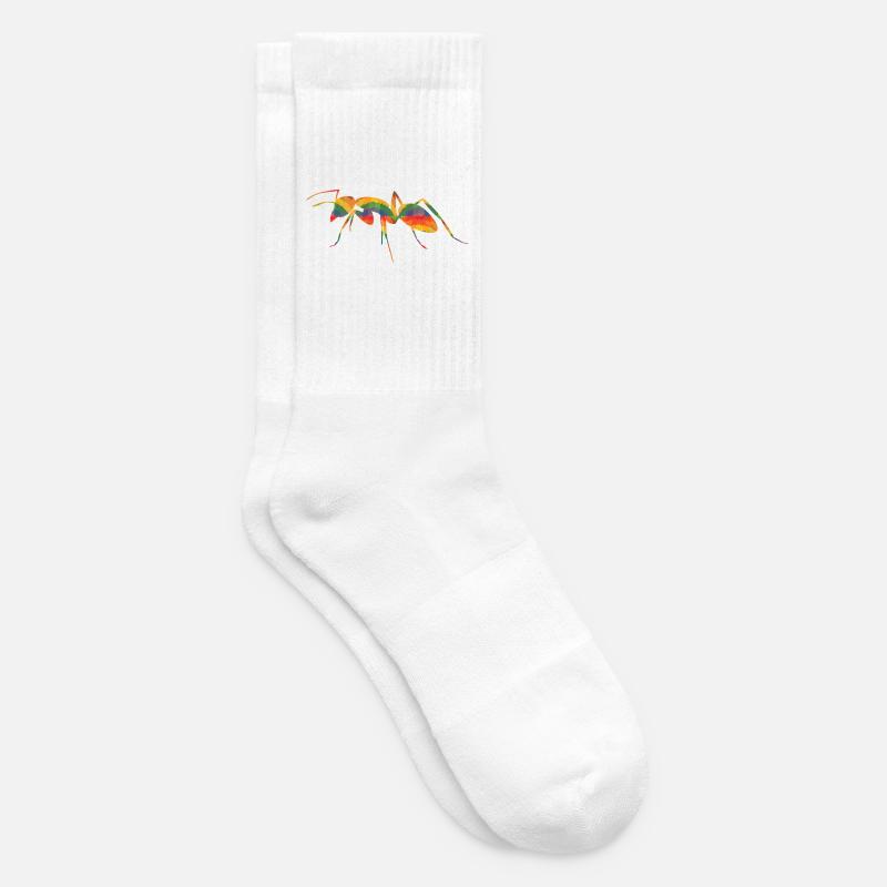 Farbige Ameise - Tennissocken - Weiß