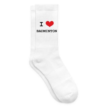 Badminton – Sport – Schläger - Tennissocken - Weiß - Rechts