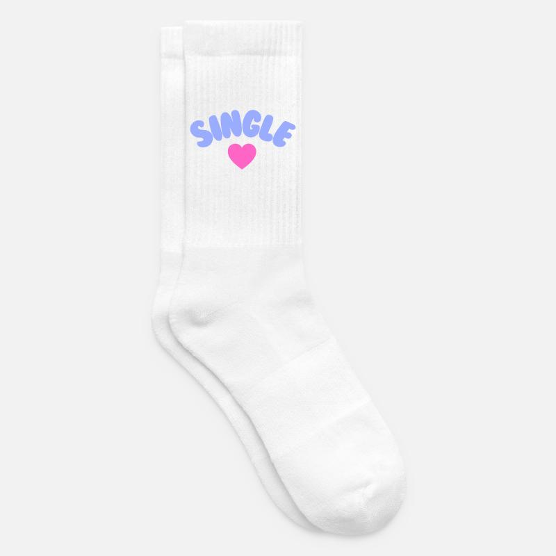 Amour de soi célibataire - Chaussettes de tennis - blanc