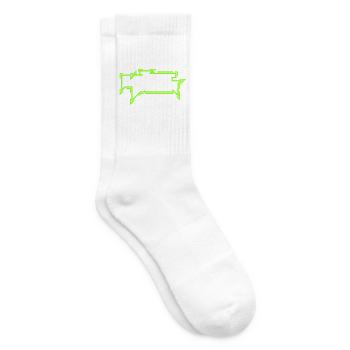Das basst bässer - Typo Style (Farben änderbar) - Tennissocken - Weiß - Rechts