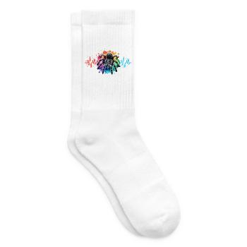 Schwarze Vogelspinne - Tennissocken - Weiß - Rechts
