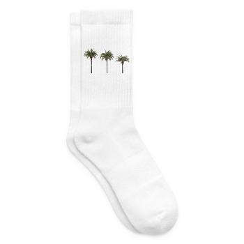 Palm Trees – Tropisches Sommer‑Design - Tennissocken - Weiß - Rechts