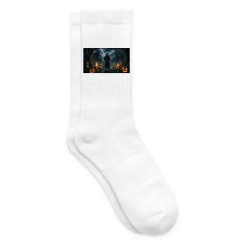 Halloween - Tennissocken - Weiß - Rechts