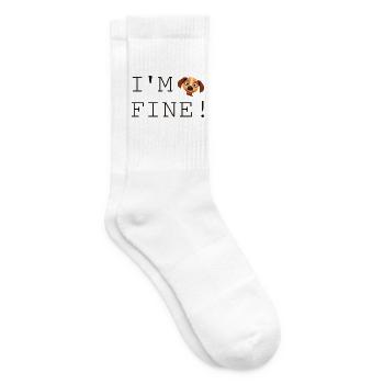 Mir gehts gut. Leben im Wahnsinn - Tennissocken - Weiß - Rechts