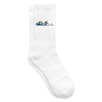 Outdoor-Mountainbiken - Tennissocken - Weiß - Rechts