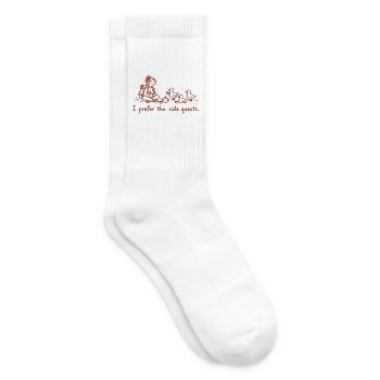Ich bevorzuge Nebenquests - Tennissocken - Weiß - Rechts
