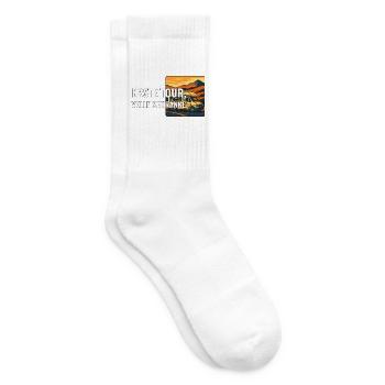 Erste Wohnmobilreise Geschenk für Anfänger - Tennissocken - Weiß - Rechts