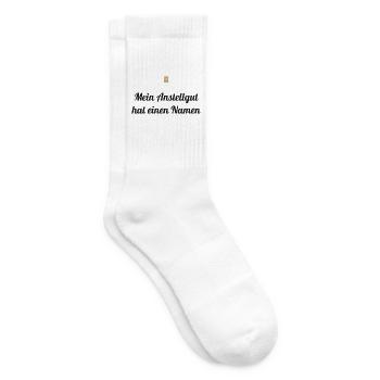 Mein Anstellgut hat einen Namen – Sauerteig Spruch - Tennissocken - Weiß - Rechts
