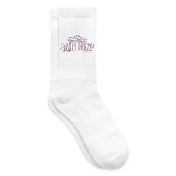 Berlin Brandenburger Tor – Symbolträchtiges Stadtd - Tennissocken - Weiß - Rechts