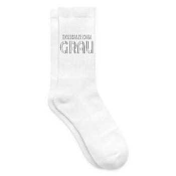 Ehrenabzeichen Graue Haare - Tennissocken - Weiß - Rechts