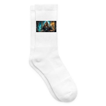Hades erlaubt Herakles, Cerberus zu nehmen - Tennissocken - Weiß - Rechts