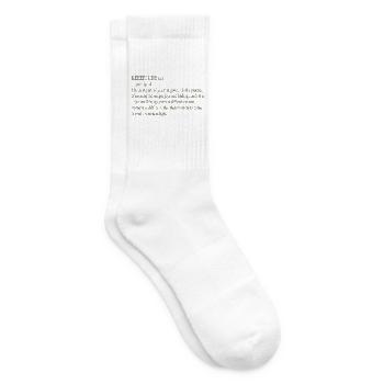 Stille Freude Typo-Definition - Tennissocken - Weiß - Rechts