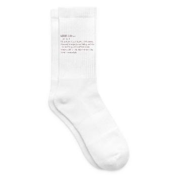 Wörterbuch-Typografie Vintage - Tennissocken - Weiß - Rechts