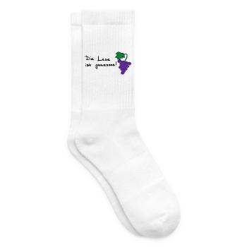 Die Lese ist gemessen! - Tennissocken - Weiß - Rechts